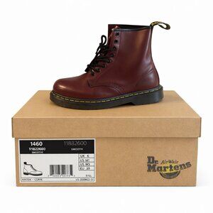 Dr. Martens 1460 Cherry Red Smooth Leather Boots – US W 8 -- US M 7